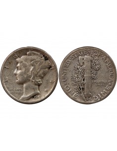 USA - 10 CENTS ARGENT "Mercury Dime" 1941 PHILADELPHIE 2