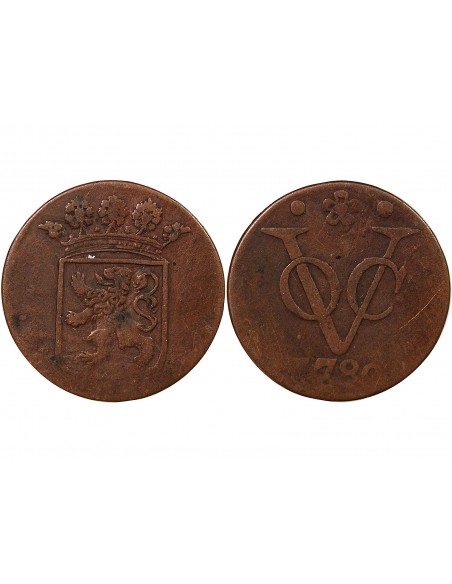 INDES ORIENTALES NÉERLANDAISES - VOC HOLLANDE - 1 DUIT 1780