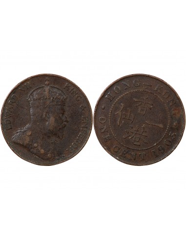 HONG KONG, EDOUARD VII - 1 CENT 1905