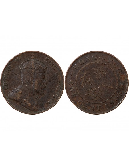 HONG KONG, EDOUARD VII - 1 CENT 1905