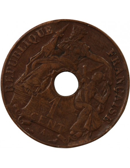 INDOCHINE FRANCAISE - 1 CENTIME 1917 A PARIS