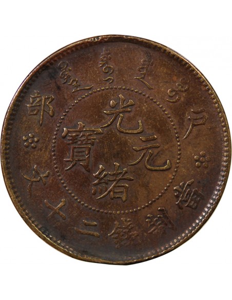 CHINE - 20 CASH MINISTERE DU REVENU, 1903 - 1905