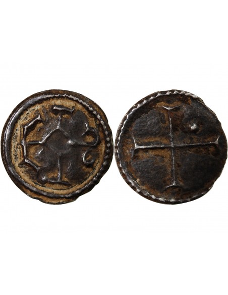 CAROLINGIEN - FRACTION DE DENIER ARGENT IXème siècle