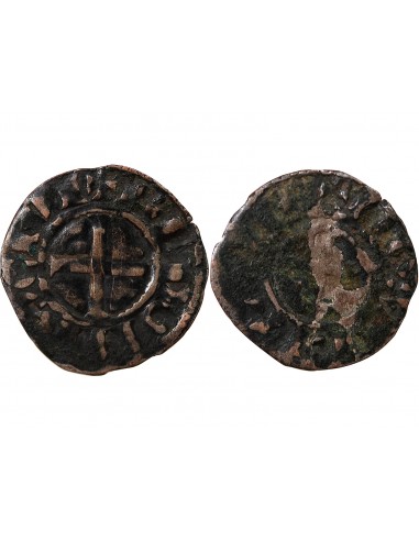 DUCHÉ DE BRETAGNE, GUY DE THOUARS - DENIER 1199 / 1201 NANTES