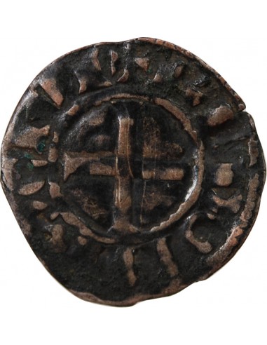 DUCHÉ DE BRETAGNE, GUY DE THOUARS - DENIER 1199 / 1201 NANTES