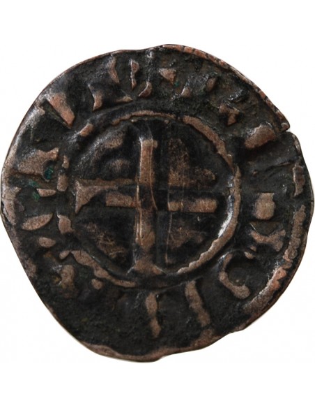 DUCHÉ DE BRETAGNE, GUY DE THOUARS - DENIER 1199 / 1201 NANTES