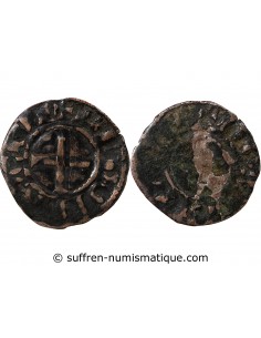 DUCHÉ DE BRETAGNE, GUY DE THOUARS - DENIER 1199 / 1201 NANTES