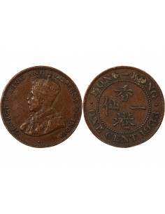 HONG KONG, GEORGE V - 1 CENT 1933 2