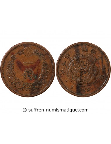 JAPON, MEIJI - 1 SEN AN 17 (1884)