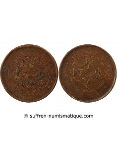 CHINE, GUANGXU - 10 CASH - AN 44 1907 TIENTSIN