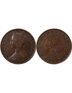 HONG KONG, VICTORIA - 1 CENT 1876 2