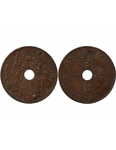 INDOCHINE FRANCAISE - 1 CENTIME 1901 A PARIS