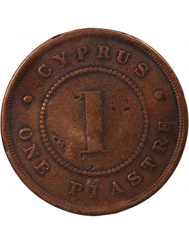 CHYPRE, VICTORIA - 1 PIASTRE 1900