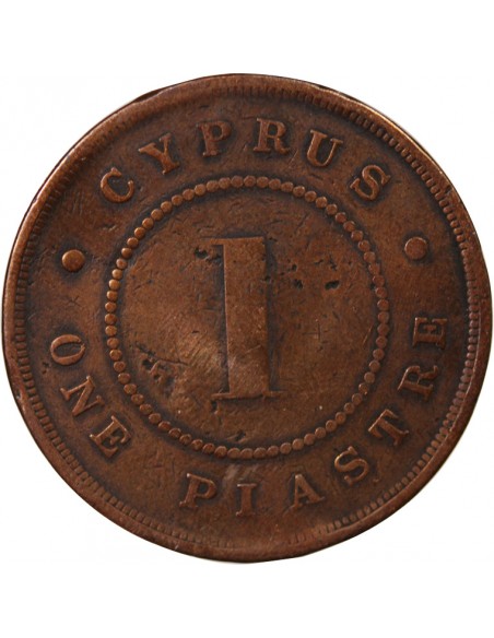 CHYPRE, VICTORIA - 1 PIASTRE 1900