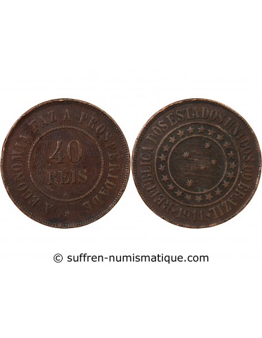 BRESIL - 40 REIS 1911