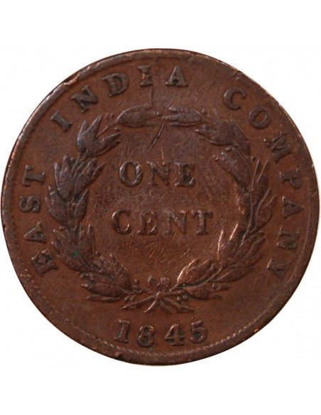 COMPAGNIE BRITANNIQUE DES INDES ORIENTALES, ETABLISSEMENTS DES DETROITS, VICTORIA - 1 CENT 1945