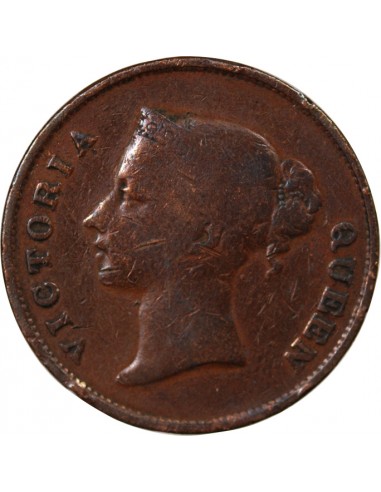 COMPAGNIE BRITANNIQUE DES INDES ORIENTALES, ETABLISSEMENTS DES DETROITS, VICTORIA - 1 CENT 1945