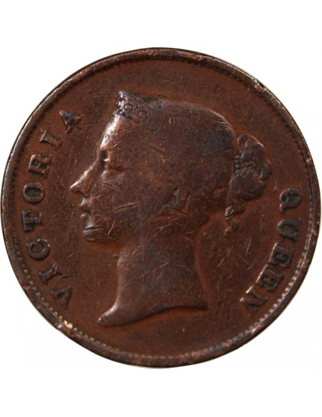 COMPAGNIE BRITANNIQUE DES INDES ORIENTALES, ETABLISSEMENTS DES DETROITS, VICTORIA - 1 CENT 1945