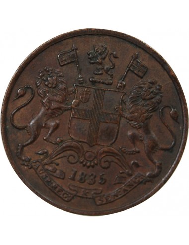 INDES BRITANNIQUES - 1/4 ANNA 1835