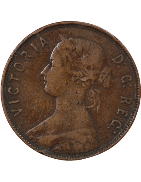 CANADA, TERRE NEUVE, VICTORIA - 1 CENT 1872 H HEATON