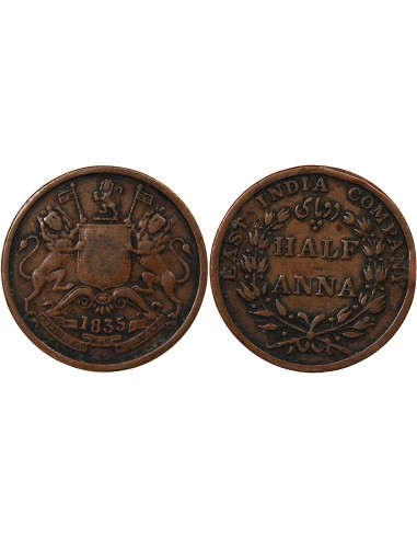 INDES BRITANNIQUES - 1/2 ANNA 1835