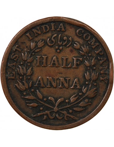 INDES BRITANNIQUES - 1/2 ANNA 1835