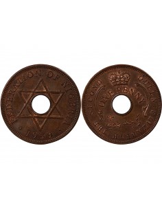 NIGERIA, ELISABETH II - PENNY 1959 2