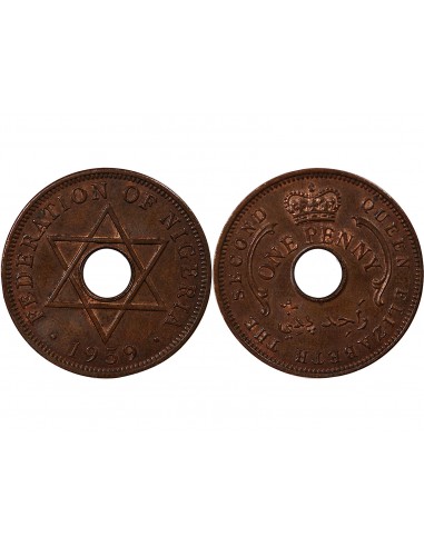 NIGERIA, ELISABETH II - PENNY 1959