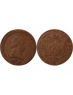 AUTRICHE, FRANÇOIS II - 6 KREUZER 1800 B KREMINCA 2