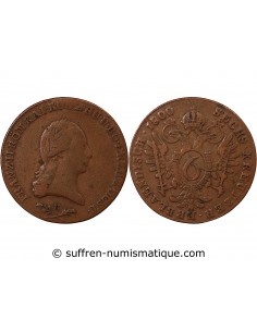 AUTRICHE, FRANÇOIS II - 6 KREUZER 1800 B KREMINCA