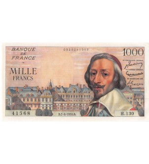 1000 FRANCS RICHELIEU 07.04.1955 2