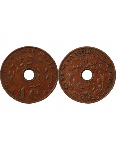 INDES ORIENTALES NÉERLANDAISES, WILHELMINE - 1 CENT 1938 2
