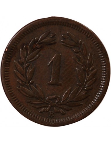 SUISSE - 1 CENTIME ECUSSON 1872 B