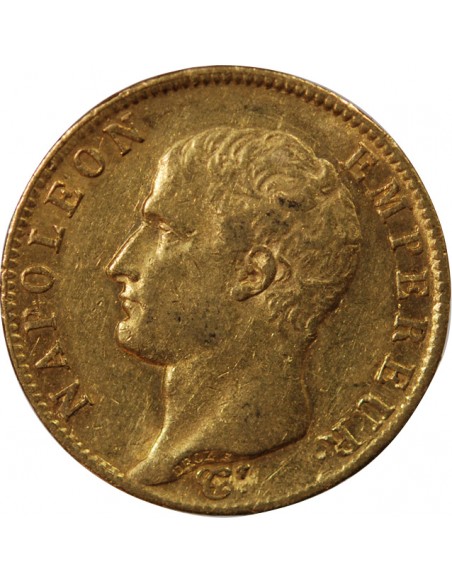 NAPOLEON Ier﻿ - 20 FRANCS OR 1806 A PARIS﻿ "Calendrier grégorien"