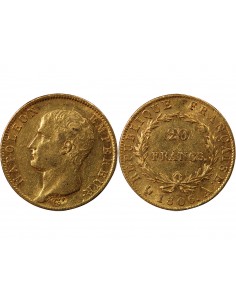 NAPOLEON Ier﻿ - 20 FRANCS OR 1806 A PARIS﻿ "Calendrier grégorien" 2