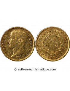 NAPOLEON Ier - 20 FRANCS OR 1807 A PARIS "Type Transitoire"