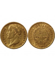 NAPOLEON Ier - 20 FRANCS OR 1808 A PARIS "Type République"﻿﻿ 2