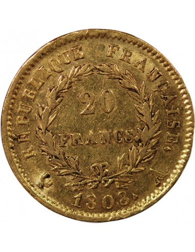 NAPOLEON Ier - 20 FRANCS OR 1808 A PARIS "Type République"﻿﻿