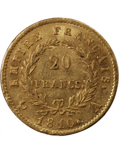 NAPOLÉON Ier - 20 FRANCS OR 1810 A PARIS