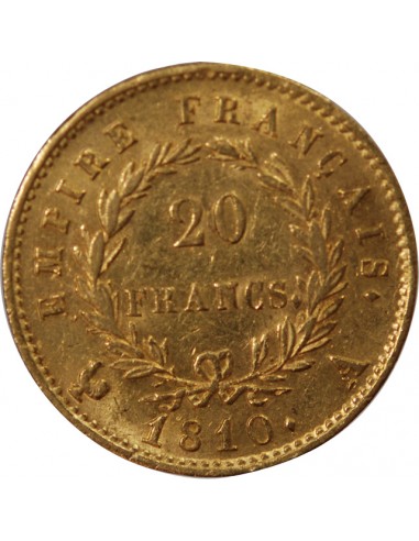 NAPOLÉON Ier - 20 FRANCS OR 1810 A PARIS