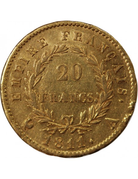 NAPOLEON Ier - 20 FRANCS OR 1811 A PARIS