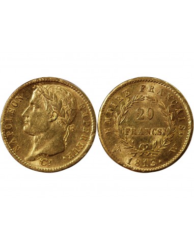 NAPOLEON Ier - 20 FRANCS OR 1813 W LILLE