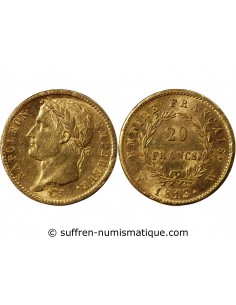 NAPOLEON Ier - 20 FRANCS OR 1813 W LILLE