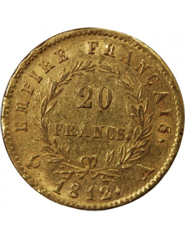 NAPOLÉON Ier - 20 FRANCS OR 1812 A PARIS