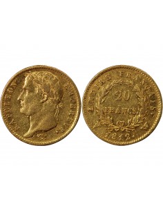 NAPOLEON Ier - 20 FRANCS OR 1812 W LILLE 2