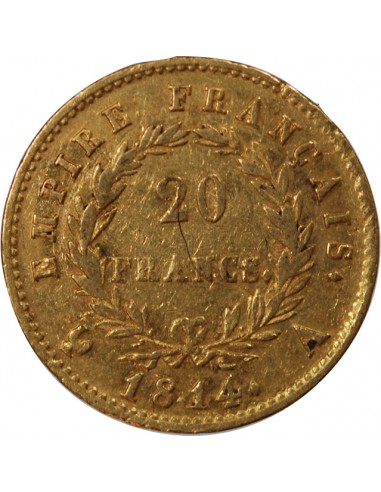NAPOLEON Ier - 20 FRANCS OR 1814 A PARIS