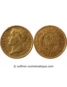 NAPOLEON Ier - 20 FRANCS OR 1814 A PARIS