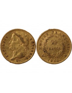 NAPOLEON Ier, CENT JOURS - 20 FRANCS OR 1815 A PARIS 2