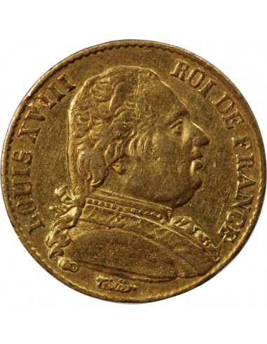 LOUIS XVIII - 20 FRANCS OR 1815 Q PERPIGNAN