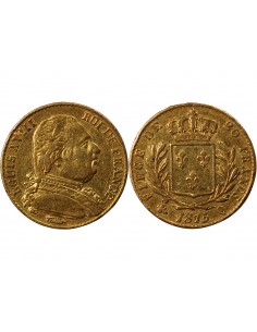 LOUIS XVIII - 20 FRANCS OR 1815 Q PERPIGNAN 2